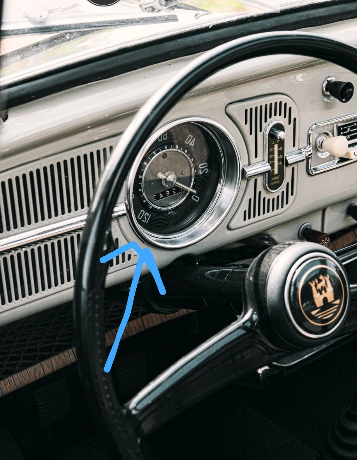 New set of chrome rings and seals for Volkswagen Type 2 Kombi (1955-1967)