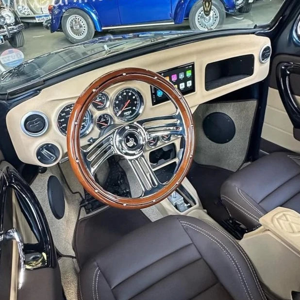 Complete VW Beetle dashboard with center console - Handmade - Wooden Art