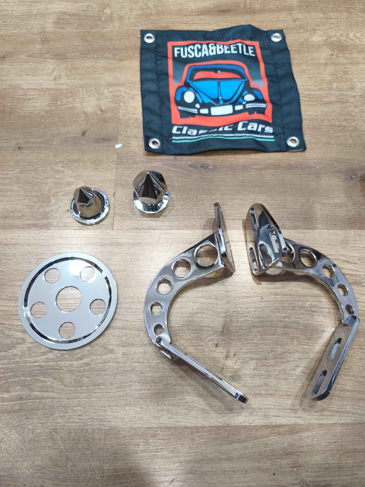 Chrome Aluminum Decorator for Beetle Alternator Pulley