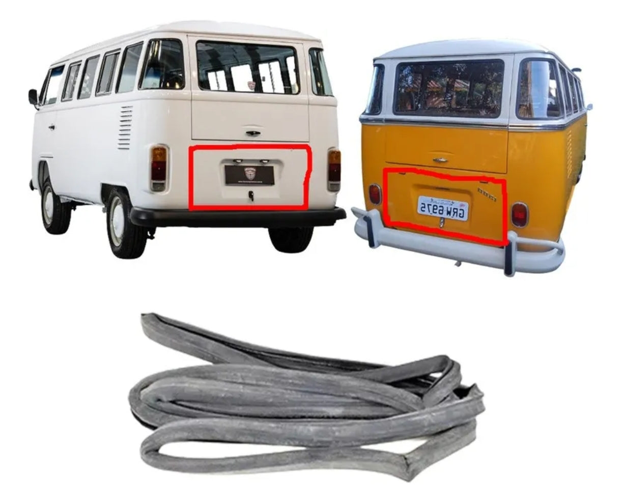Engine cover seal for Type 2 buses 1955-79, 4 pieces, split screen, Baywindow T2, Kombi T1