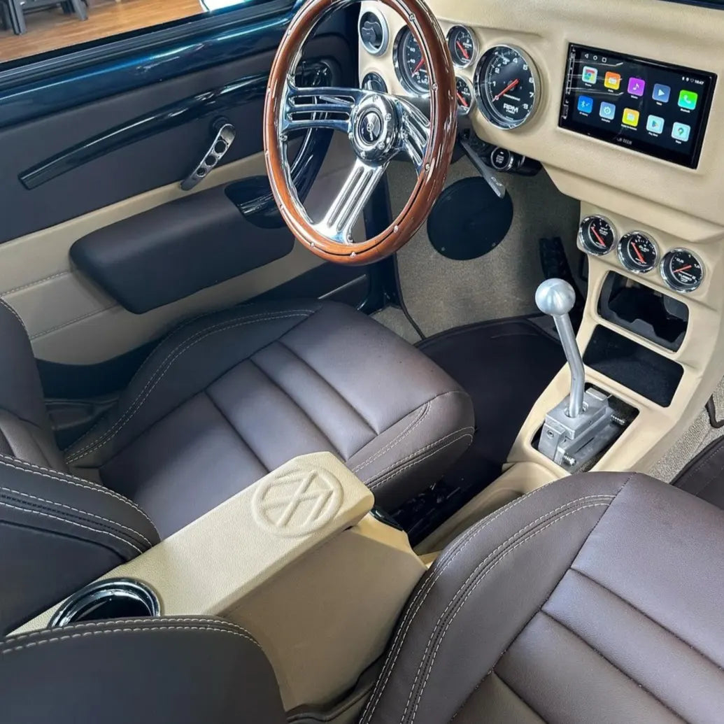 Complete VW Beetle dashboard with center console - Handmade - Wooden Art