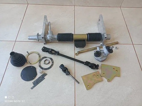 Complete semi-hydraulic steering kit for adaptation to the Kombi T2