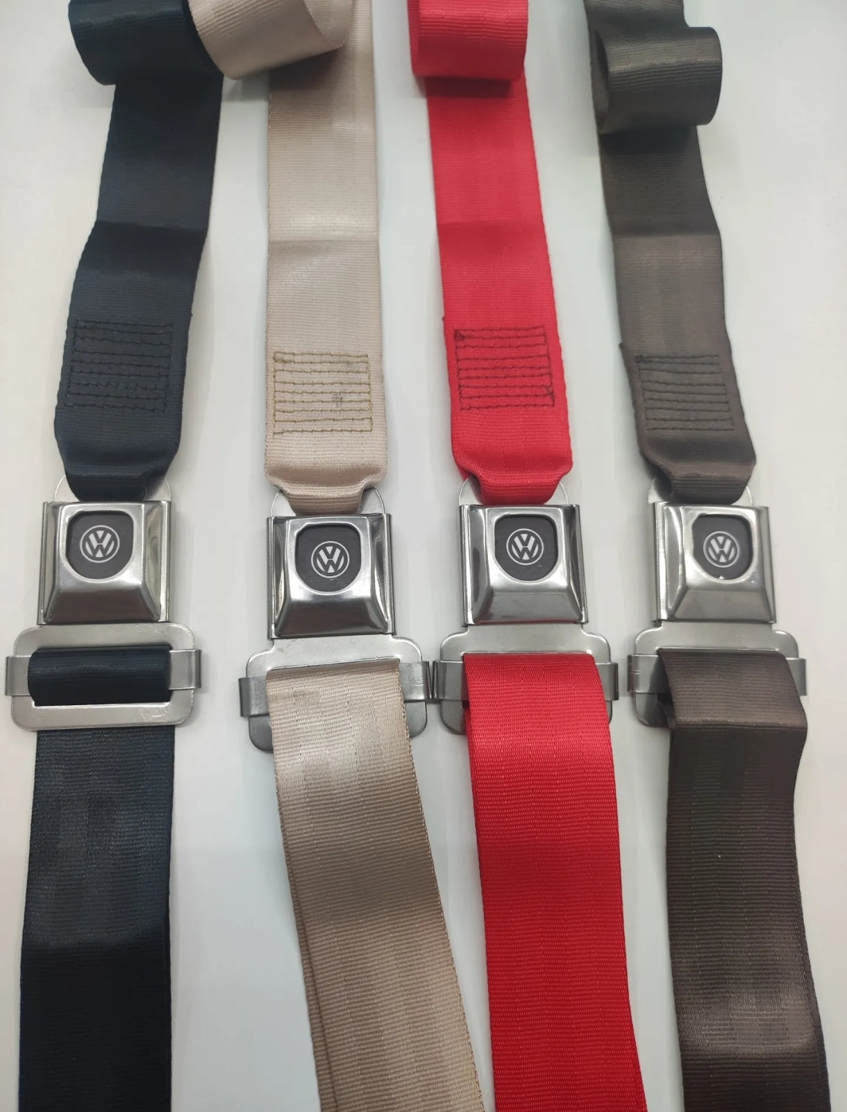 Kit seat Belt 9 pieces stainless steel with logo VW