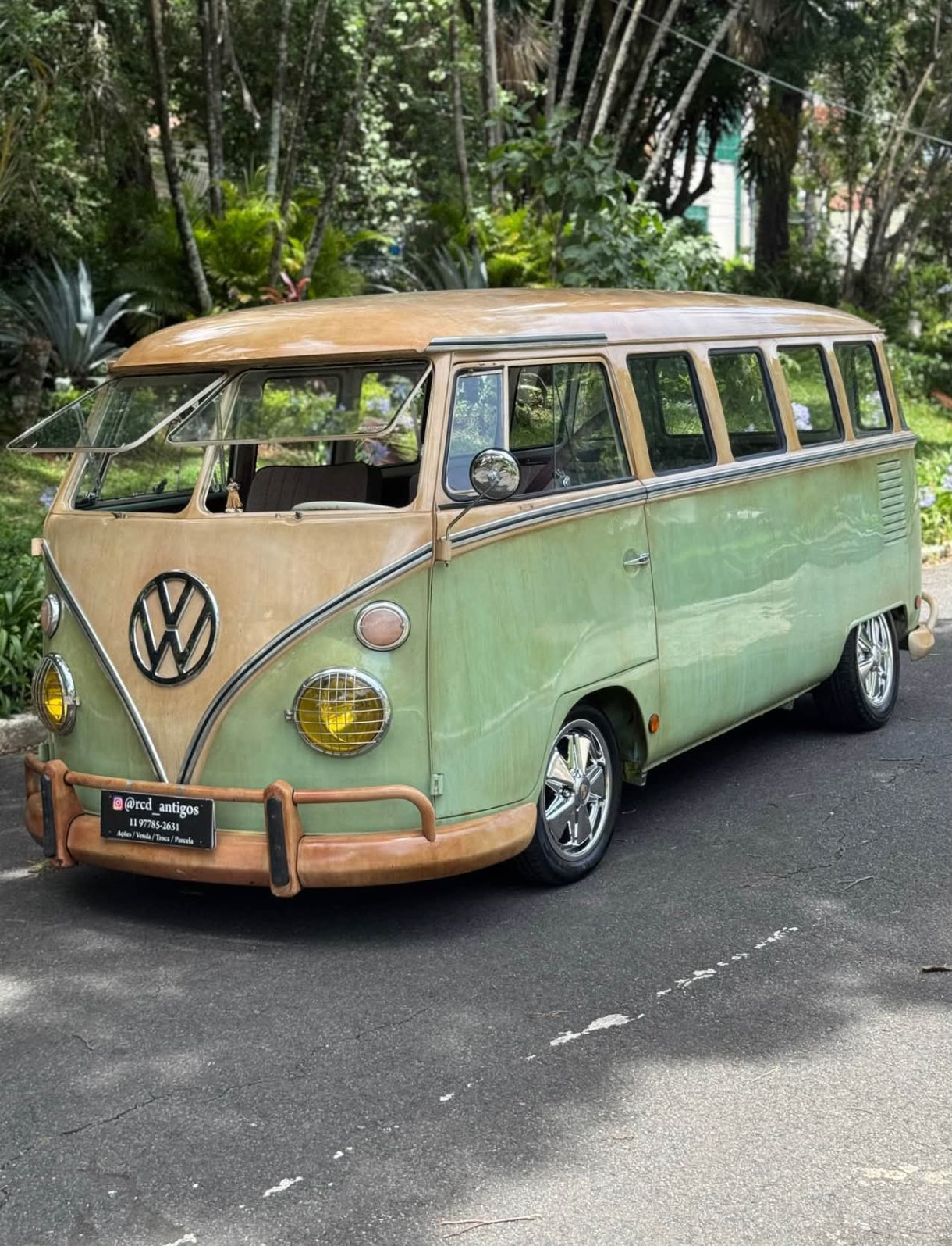 Complete Safari stainless steel window kit, type 2 adjustment, split screen, T1