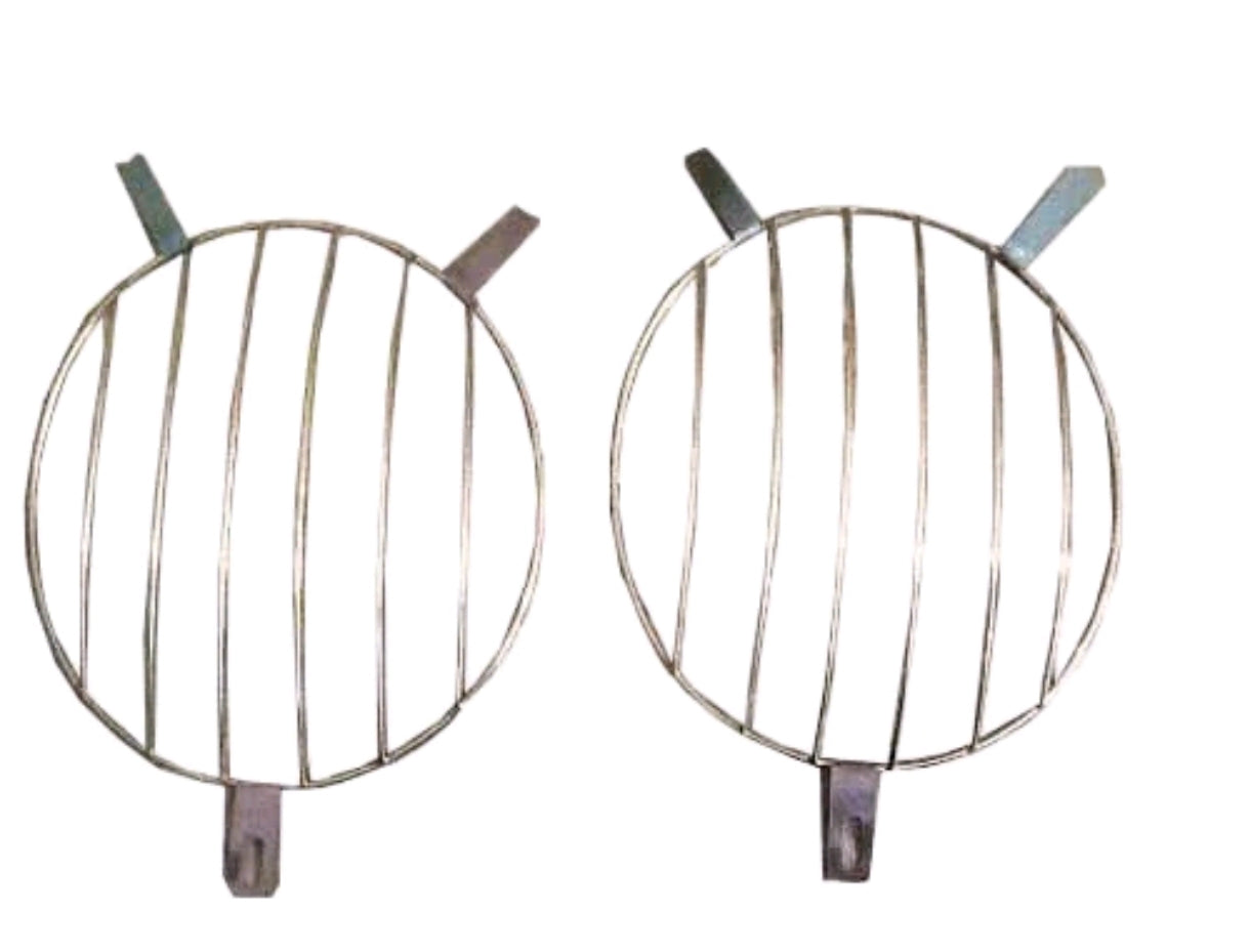 Pair of VW BUG T1 T2 headlight grilles, 2 pieces, rock protection grilles for BUS Beetle -67 - 75
