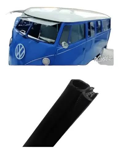 Window rubber seal kit for split-window VW Bus (Safari style) split windows - (pair )