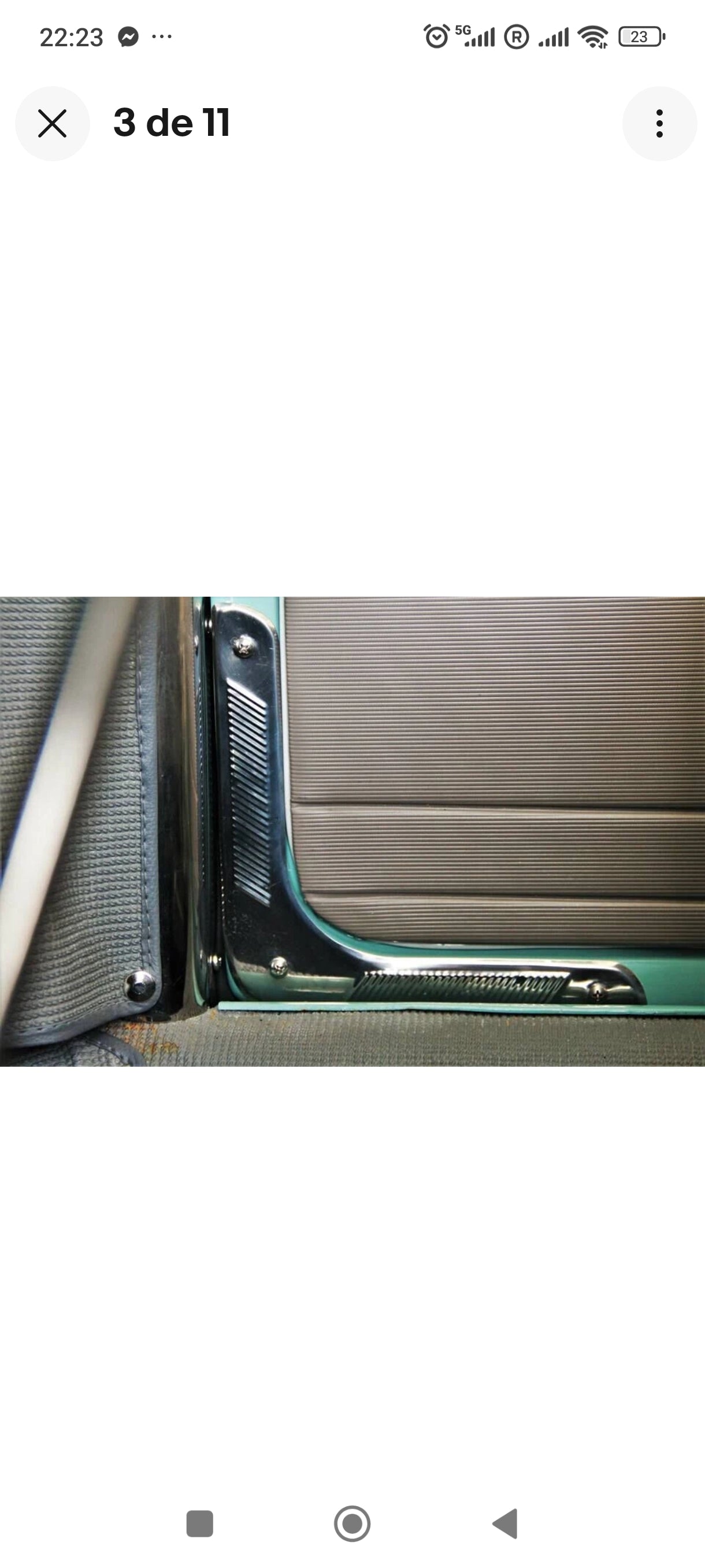 Set of aluminum corner protectors for VW door panels (pair) for Beetle T3, Beetle T1 and Karmann Ghia T2.