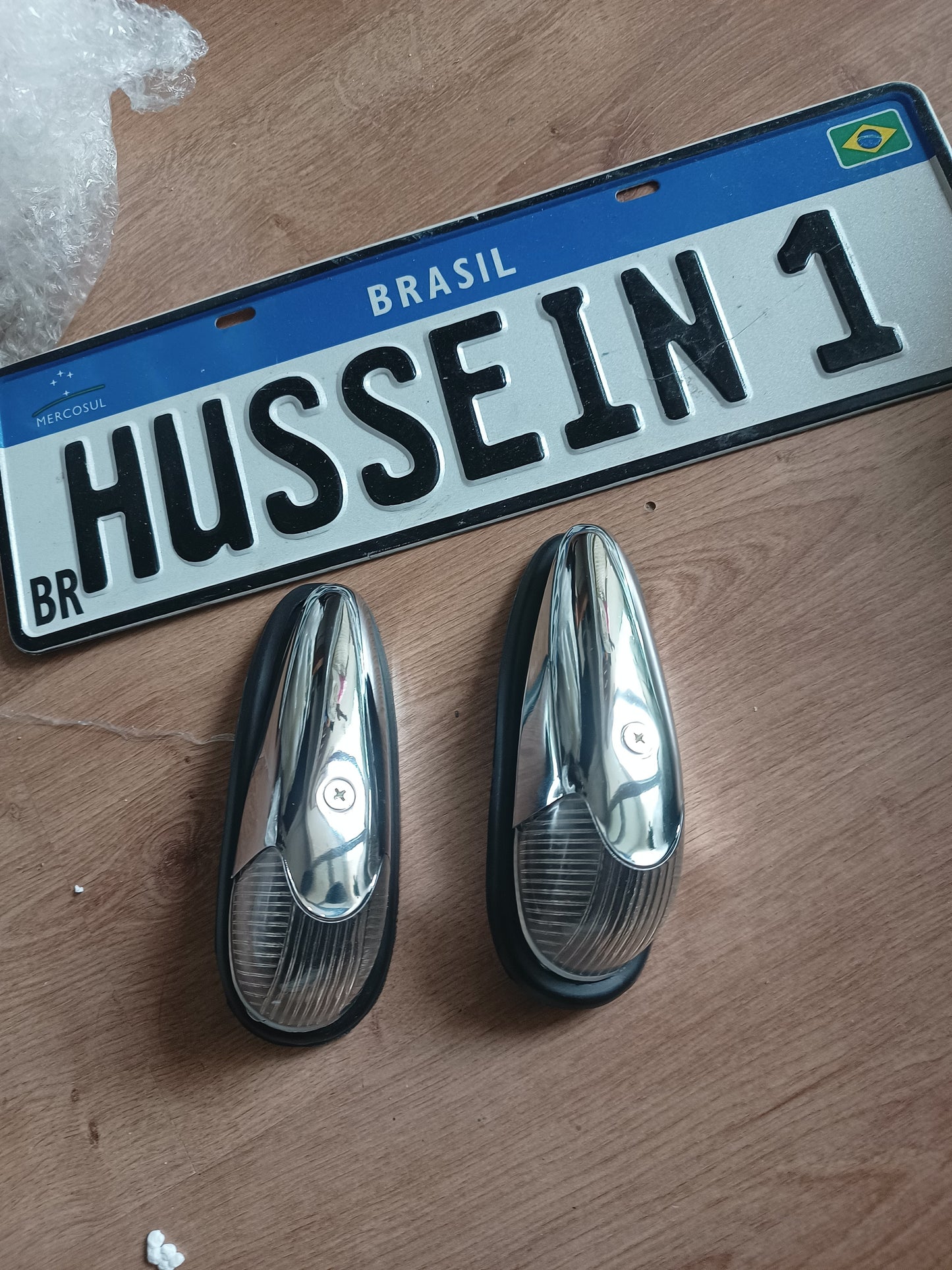 Pair of Complete Fine Turn Signals Beetle Up to 64 Yellow VW BEETLE LINE