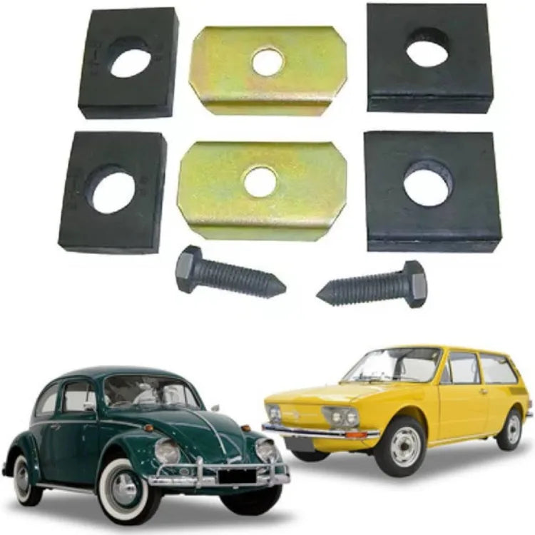 Kit de ferragens DBW 26 peças panela de assoalho para VW Beetle - 111898061Rubber chassis for VW Beetle/Brasilia Jahu