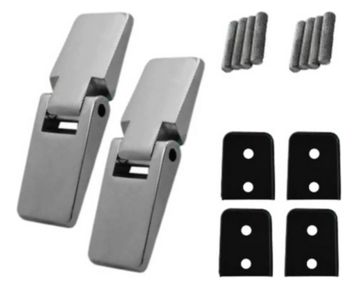 Gurgel and SP2 door hinges - chrome plated