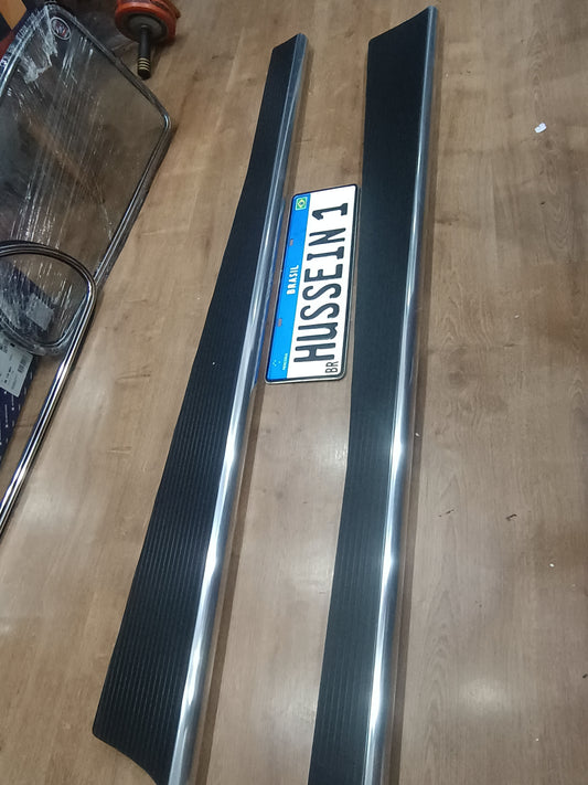 Pair of Beetle running boards thick metal STAIN STEEL FITS ALL BEETLE 