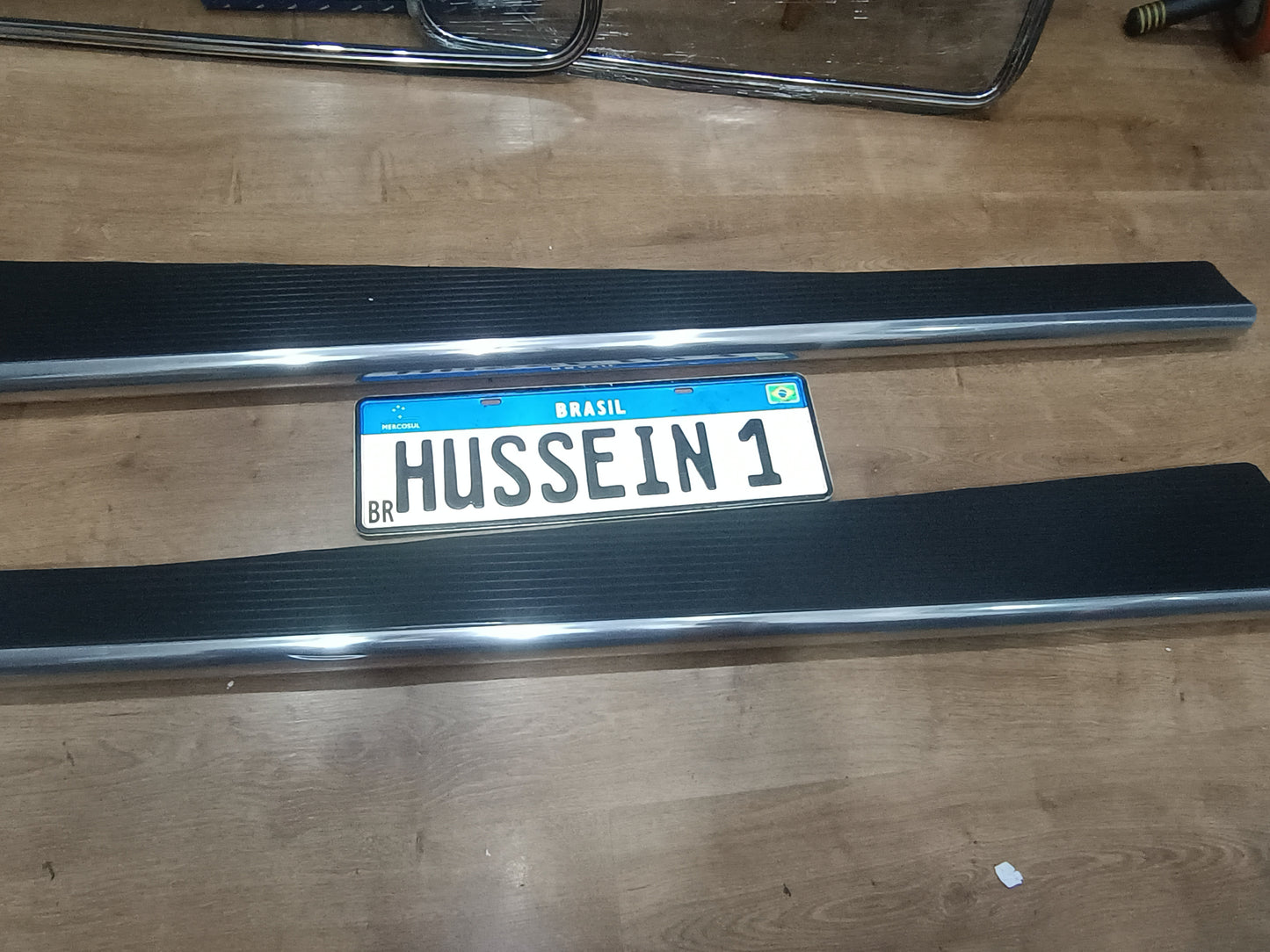 Pair of Beetle running boards thick metal STAIN STEEL FITS ALL BEETLE