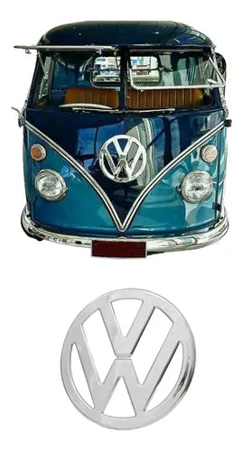 Volkswagen Bus 12.25" 55-67 OEM Nose Emblem Chrome Patina VW Van T1