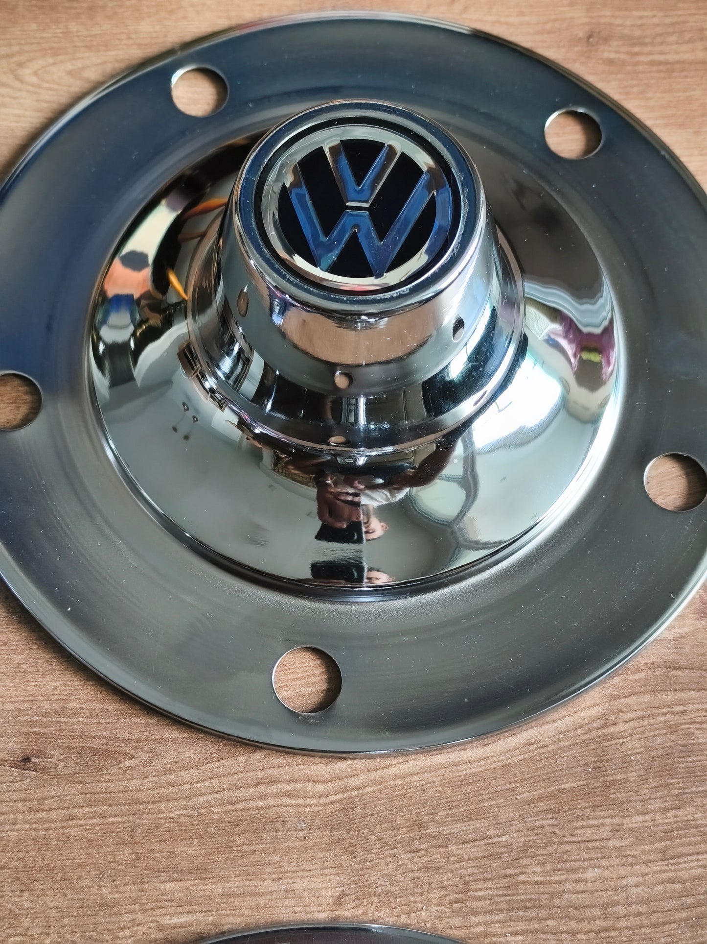 4 Iron Metal Hubcaps Beetle 5×205 &  Kombi bus 1960 - 1975 corujinha -  Paulistarum