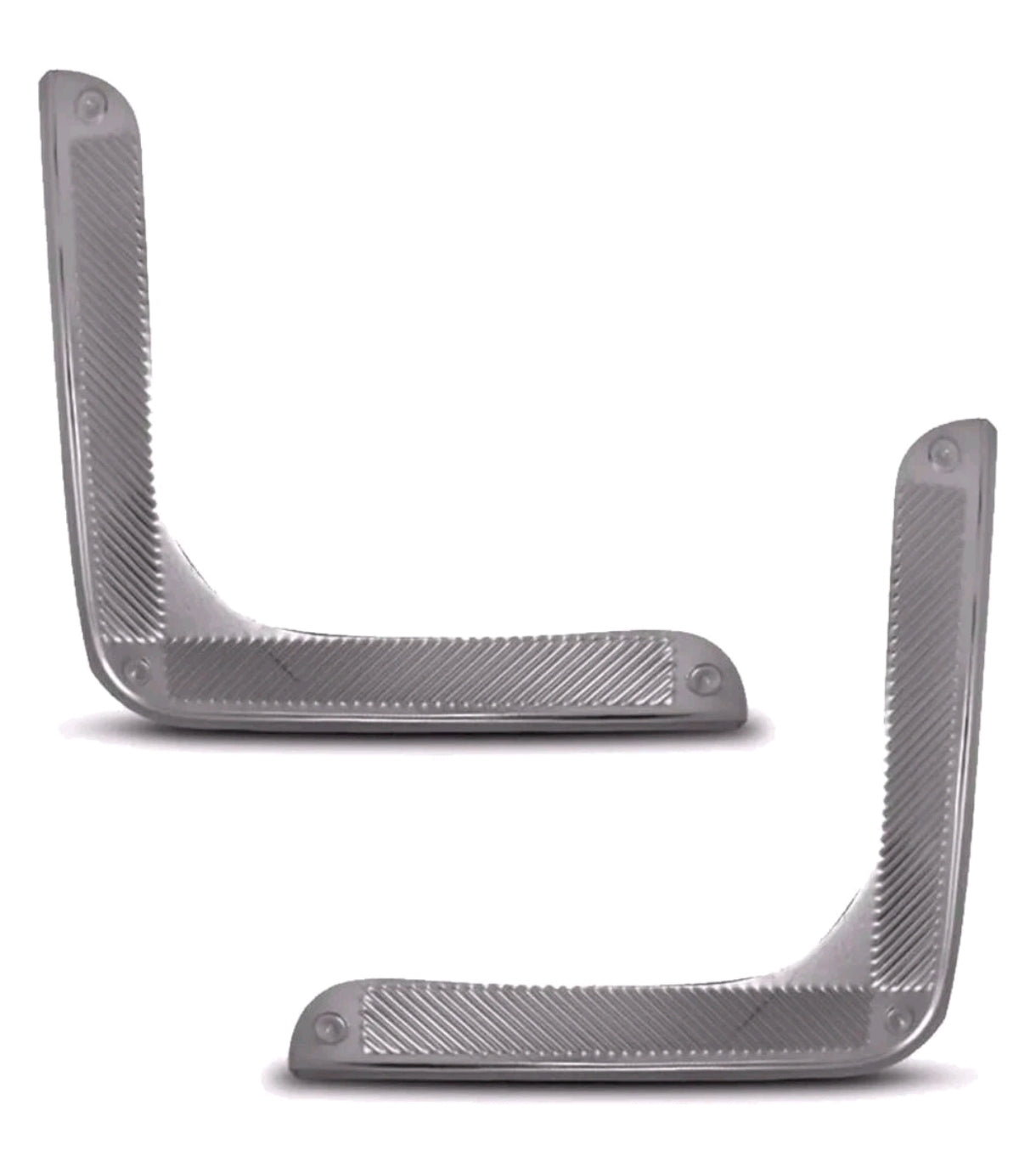 Set of aluminum corner protectors for VW door panels (pair) for Beetle T3, Beetle T1 and Karmann Ghia T2.