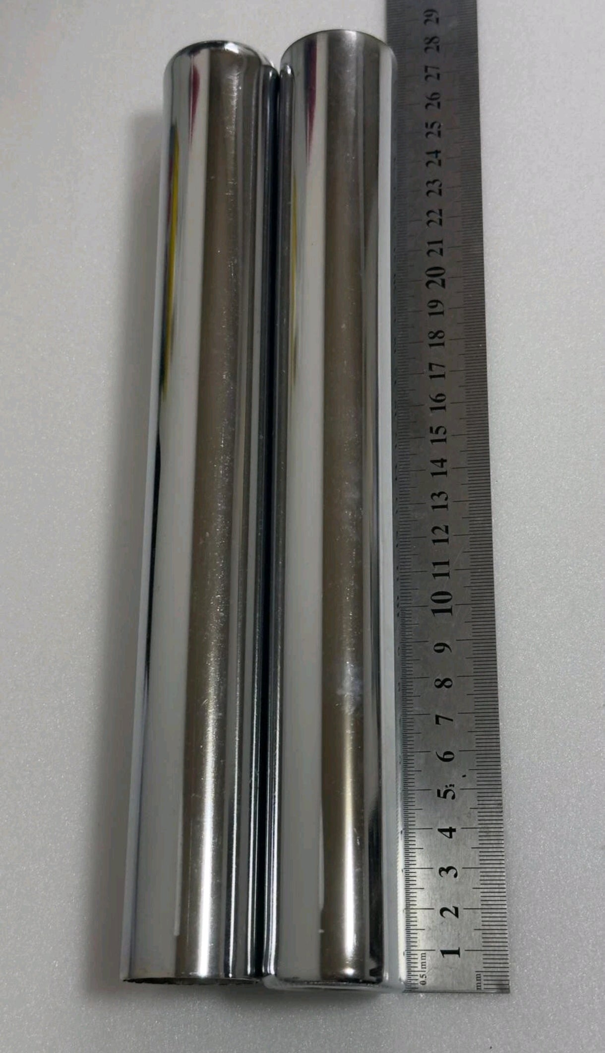 VW Bug 11" 27cm rear exhaust tips (pair) T1 Beetle T2 Kombi GHIA T3 T4