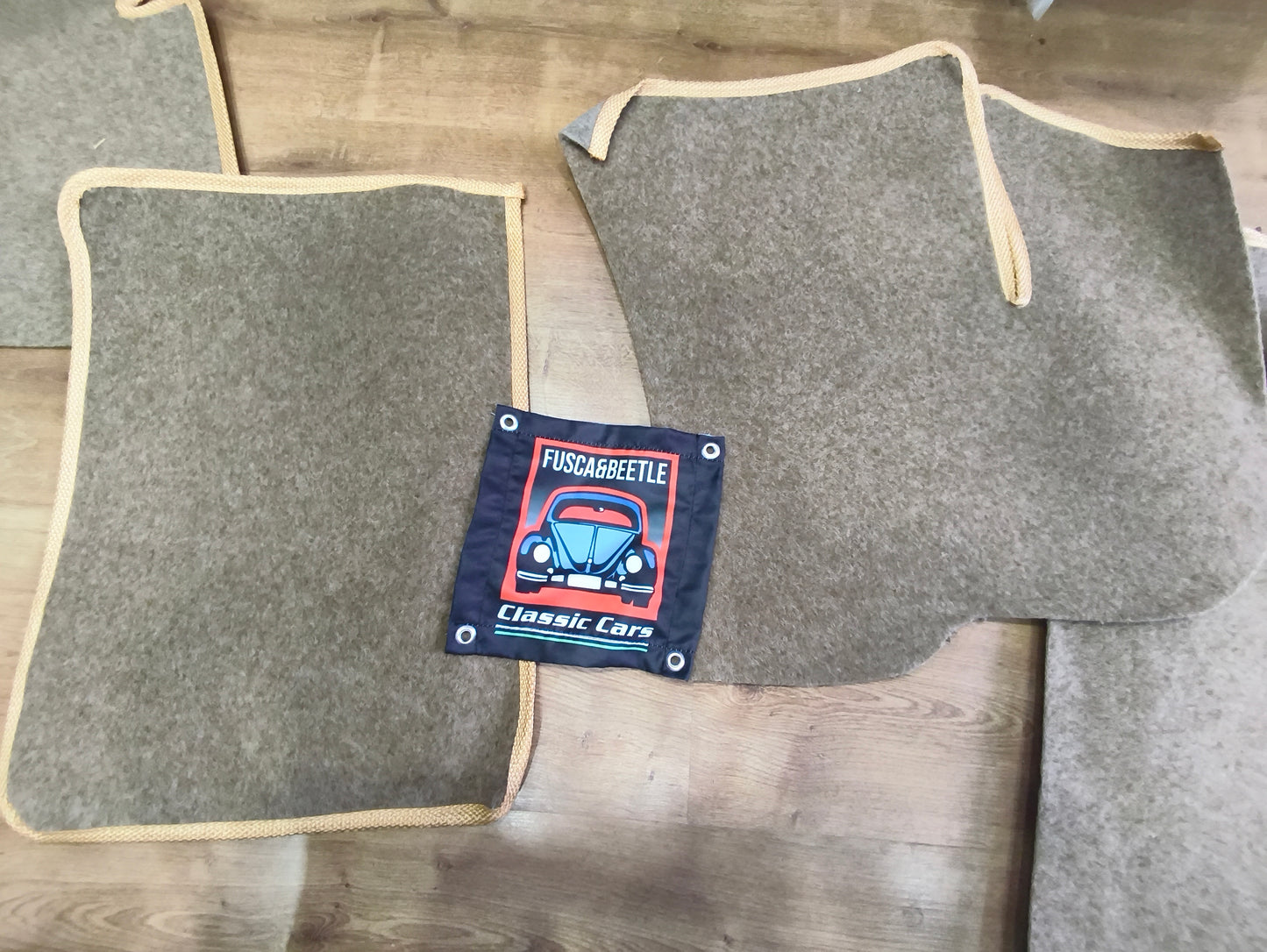 VW Carpet Kit 14pc. (With Footrest) 1955 -1996 VW Bug &  Super Beetle Sedan .