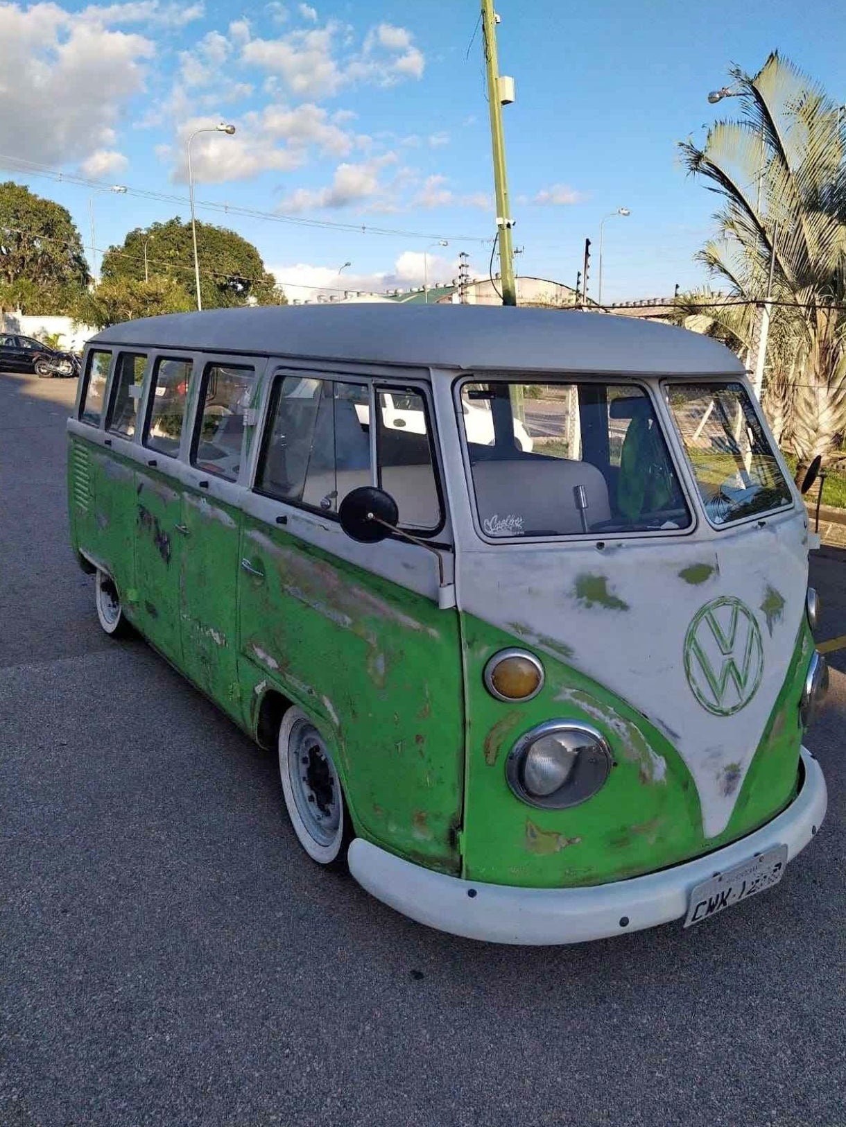 Complete Safari stainless steel window kit, type 2 adjustment, split screen, T1