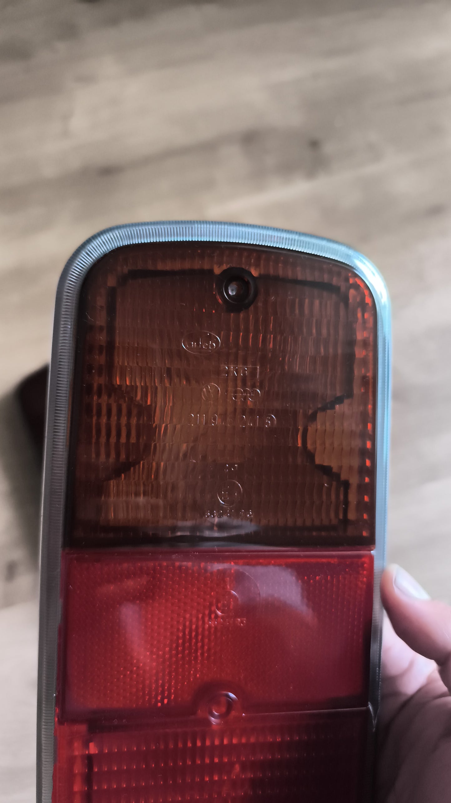 Pair of Volkswagen VW Bus Kombi taillights, set type 2, T2 bus, left and right, 1972-1979 Arteb Hella Original