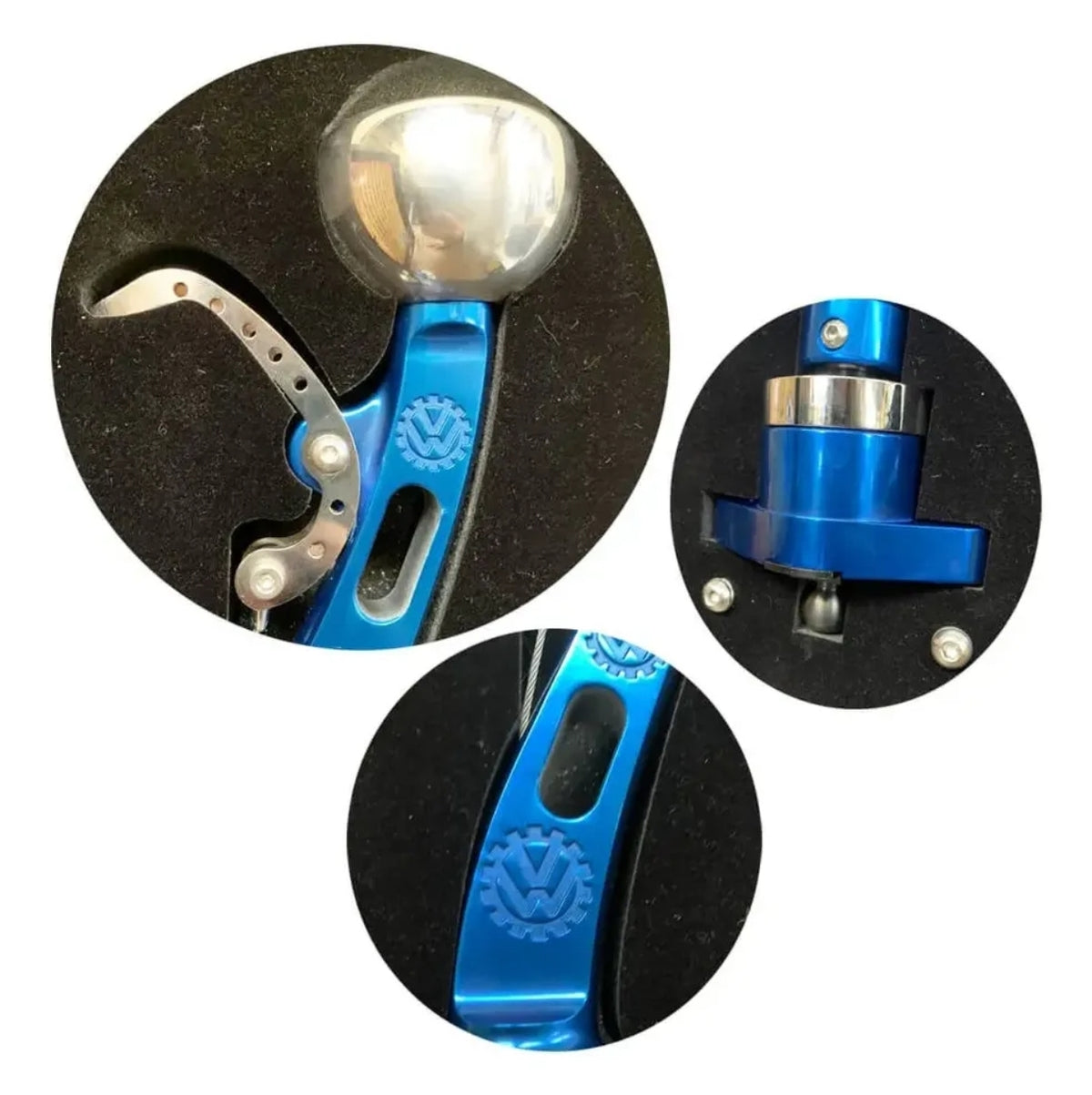 Vintage Speed Black Mamba Gear Shifter, Black or Blue colour - Base: Beetle (1950-1979), Karmann Ghia (1960-1974), Type 3 (1962-1973)