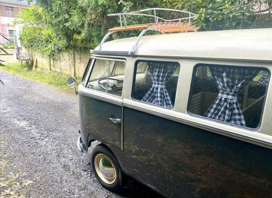 Stainless steel roof rack for VW Kombi "Corujinha" and Clipper models from 1975 to 1997, 80 cm.