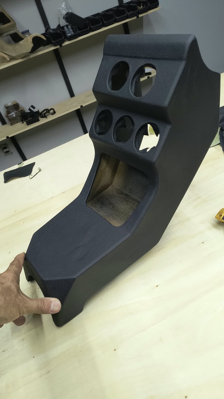 Center Console 1300 VW Beetle - wooden ART - Black colour