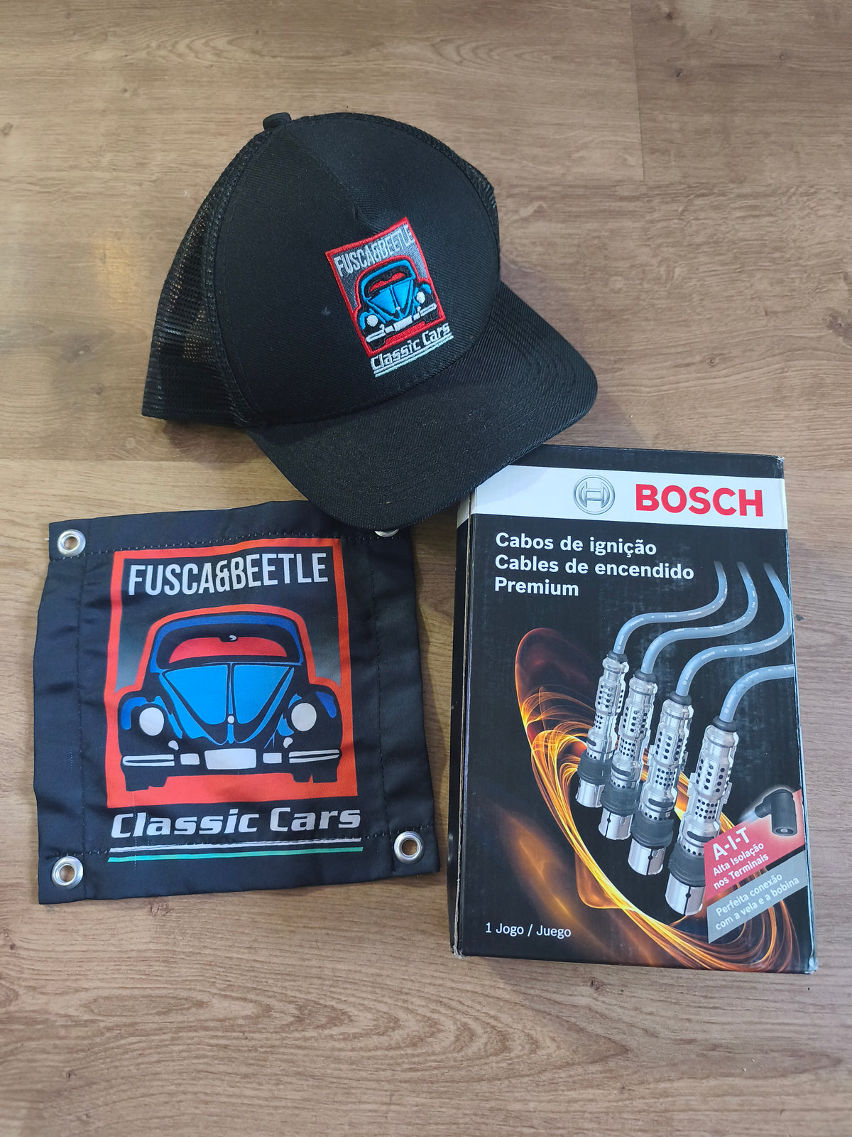 Beetle Spark Plug and Cable Kit 1974 1975 Original Bosch New