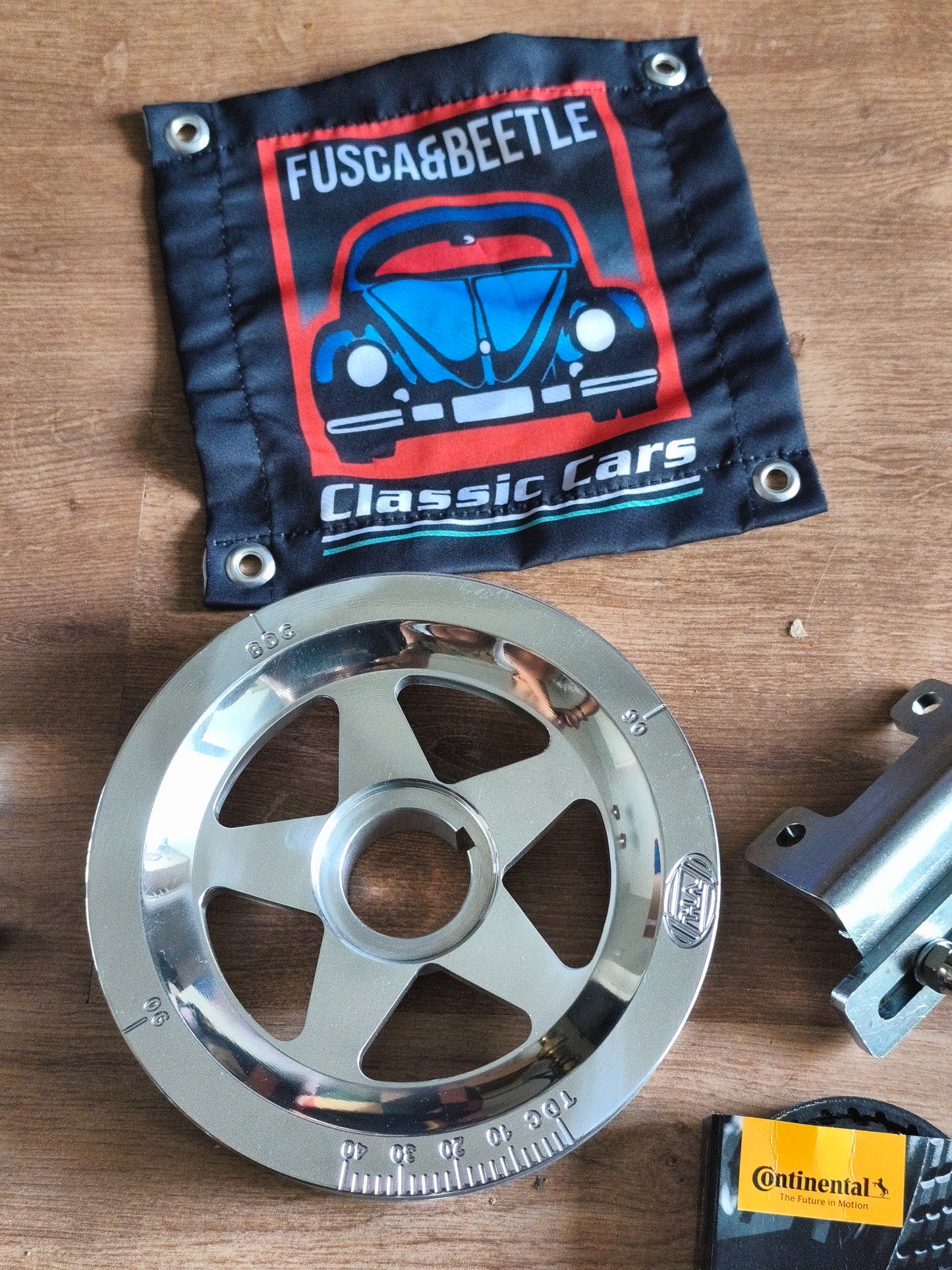 Aluminum Pulley Kit Poly V Engine Beetle AIR COOLED 1300-1302-1303 AIR COOLED ENGINES ONLY FITS ALL