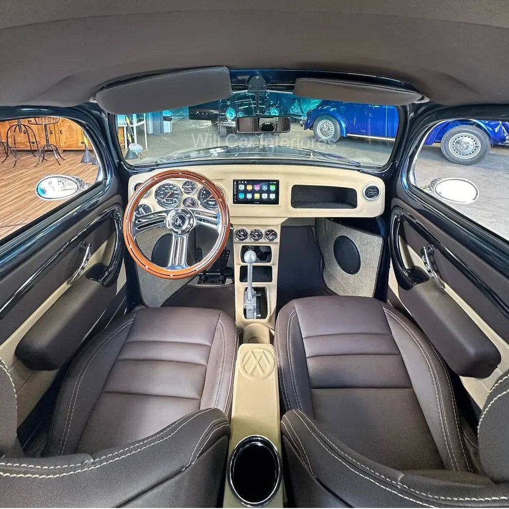 Complete VW Beetle dashboard with center console - Handmade - Wooden Art