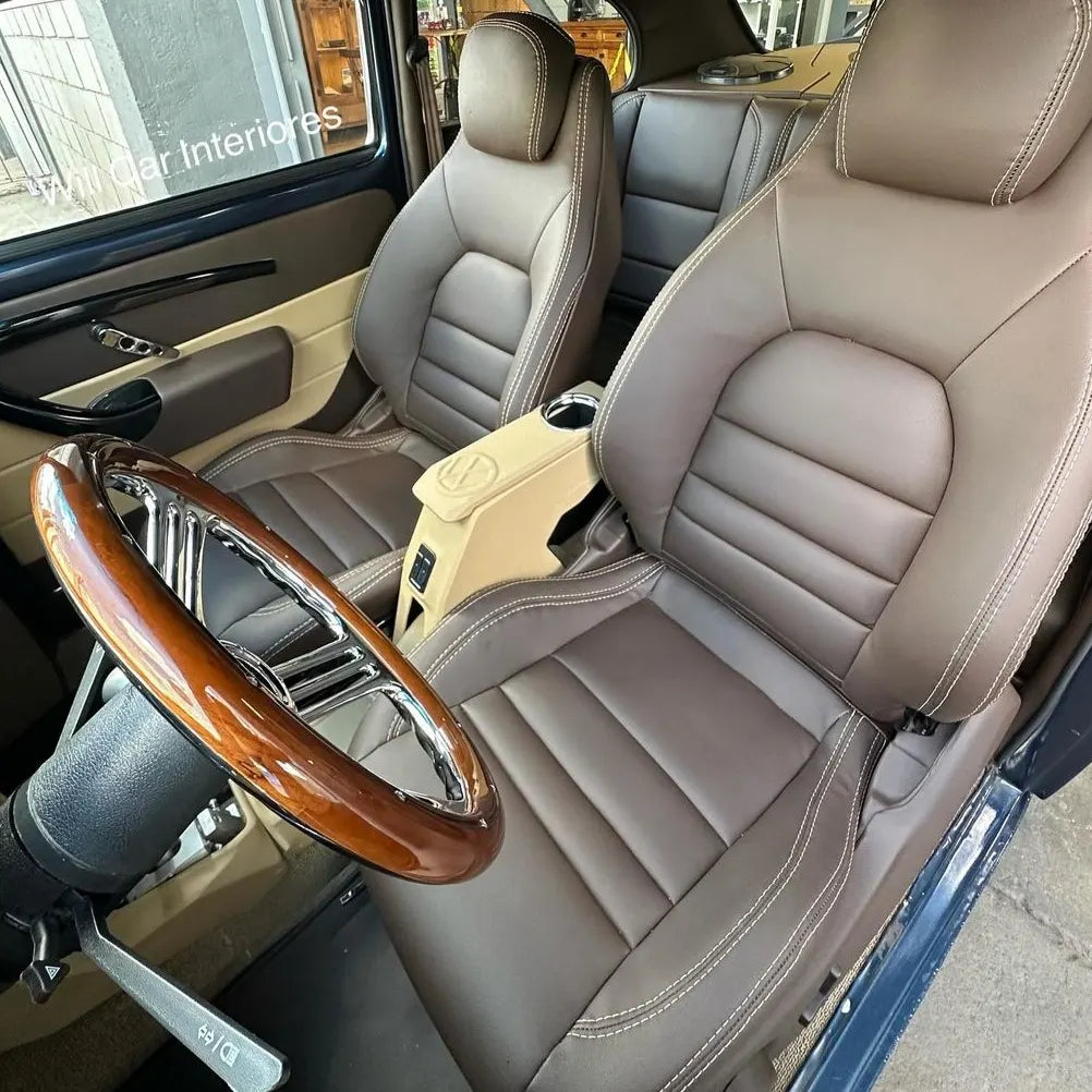 Complete VW Beetle dashboard with center console - Handmade - Wooden Art