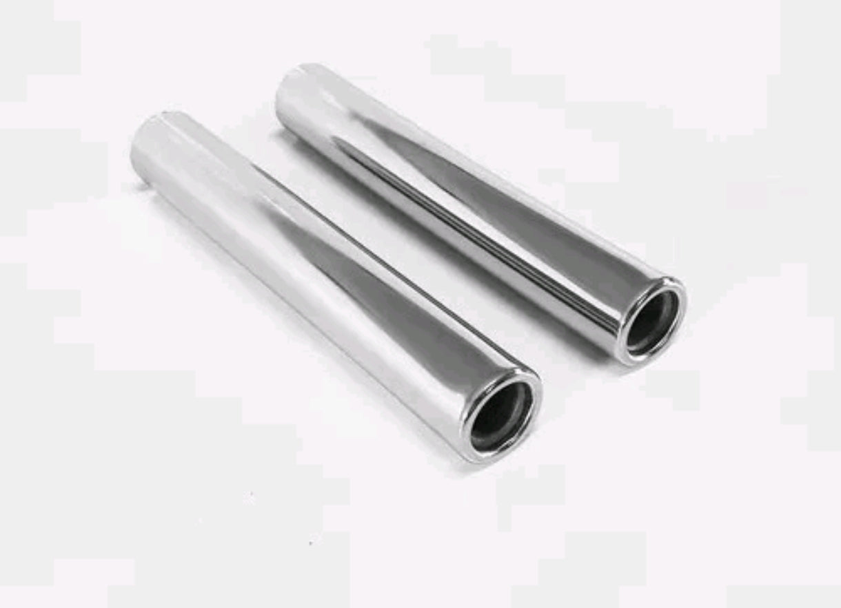 VW Bug 11" 27cm rear exhaust tips (pair) T1 Beetle T2 Kombi GHIA T3 T4