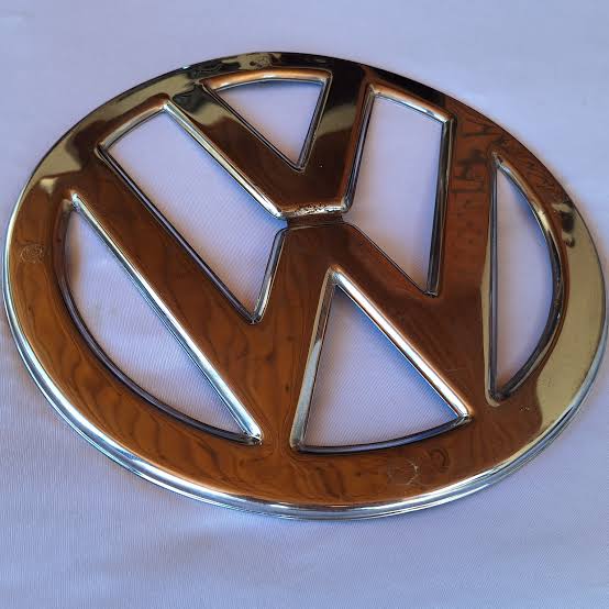 Volkswagen Bus 12.25" 55-67 OEM Nose Emblem Chrome Patina VW Van T1