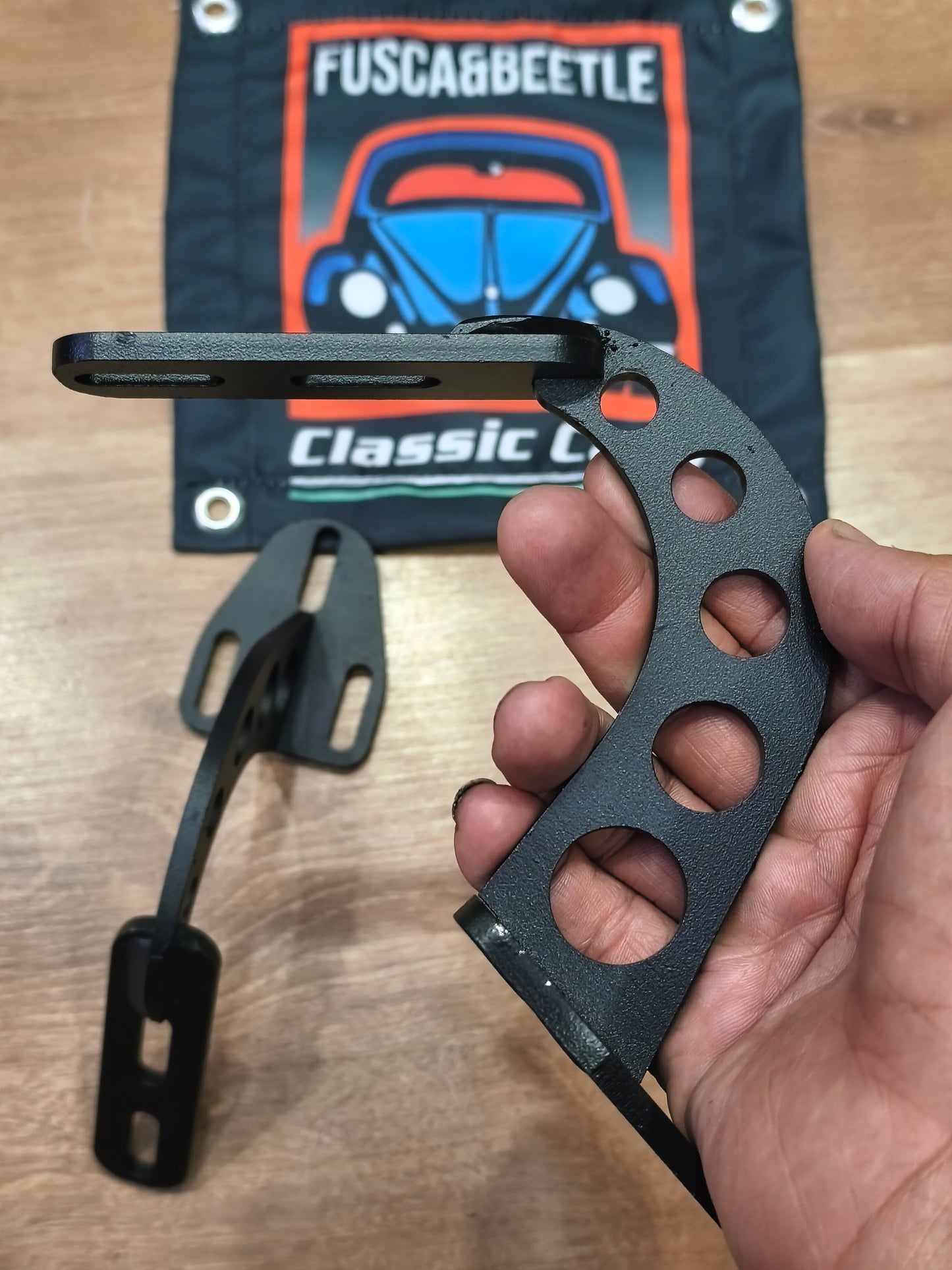 Beetle Decklid Hinge Brackets, Stock Size / Not Standoffs