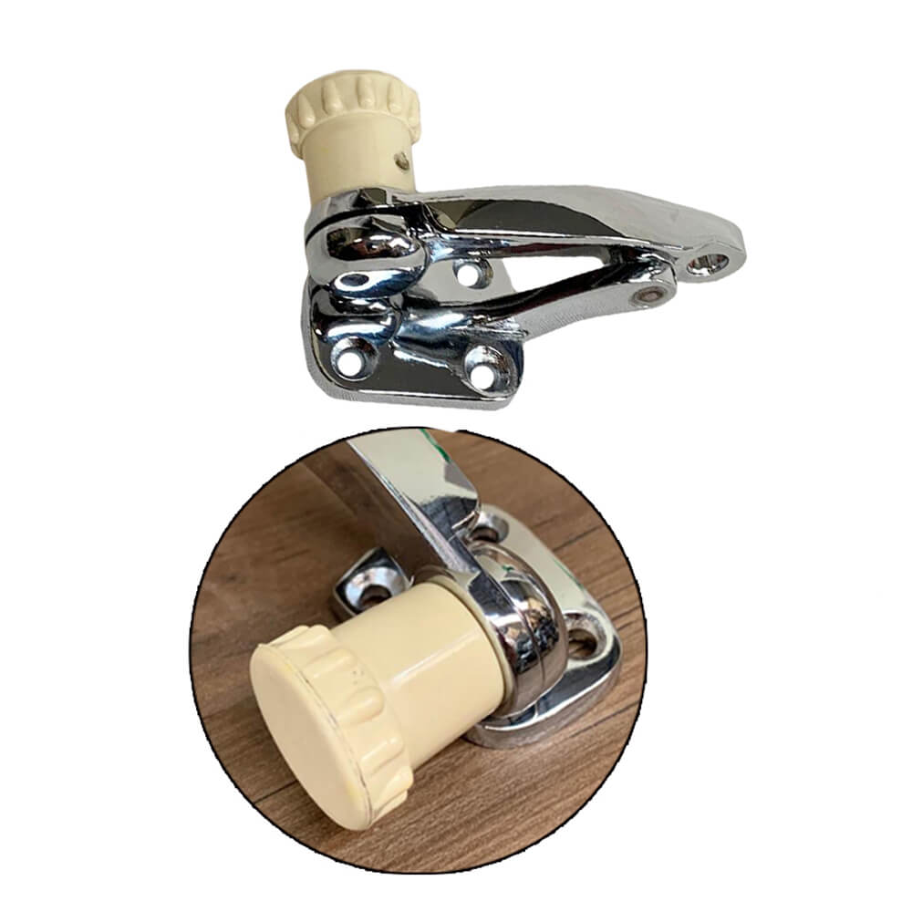 Windows latch for VW Beetle tilting windows (ivory button), ( pair ),  & Atemis brand. For Safari windows pop out