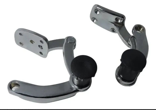 Windows latch for VW Beetle tilting windows (ivory button), ( pair ),  & Atemis brand. For Safari windows pop out