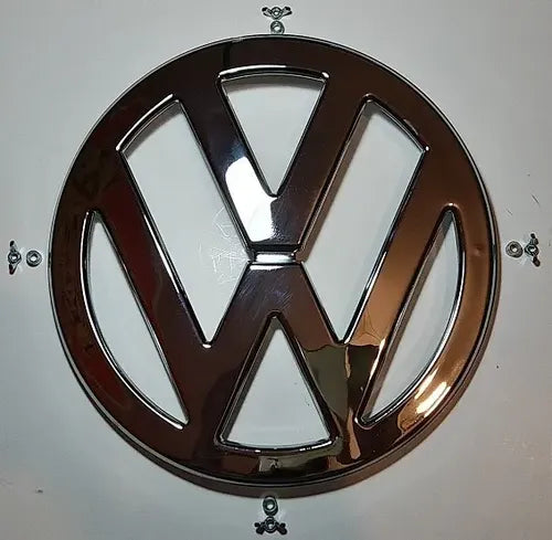 Volkswagen Bus 12.25" 55-67 OEM Nose Emblem Chrome Patina VW Van T1