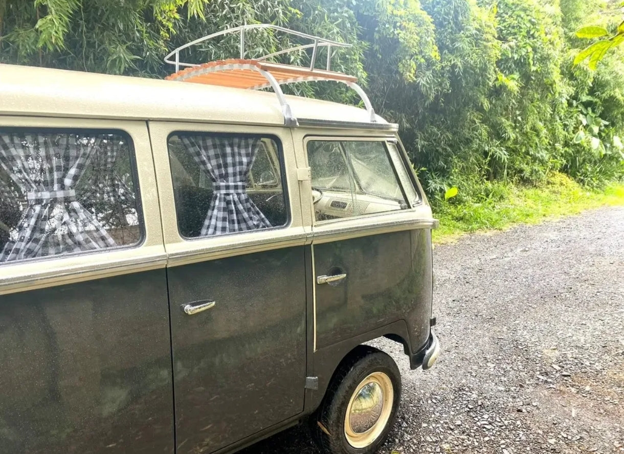 Stainless steel roof rack for VW Kombi "Corujinha" and Clipper models from 1975 to 1997, 80 cm.