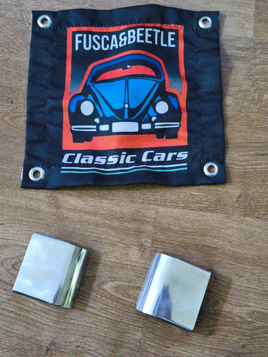 Stainless steel hinge covers for VW Kombi bus type 1 split oval luxury