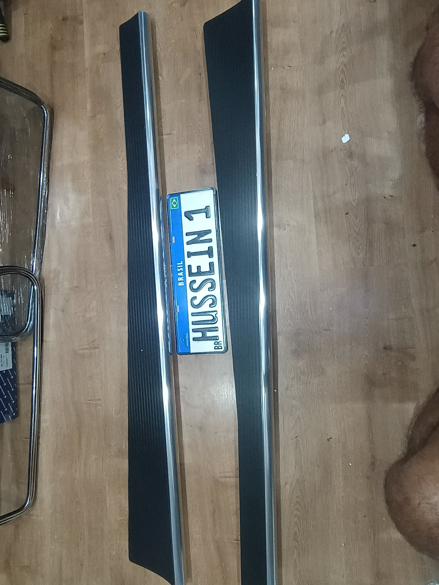 Pair of Beetle running boards thick metal STAIN STEEL FITS ALL BEETLE