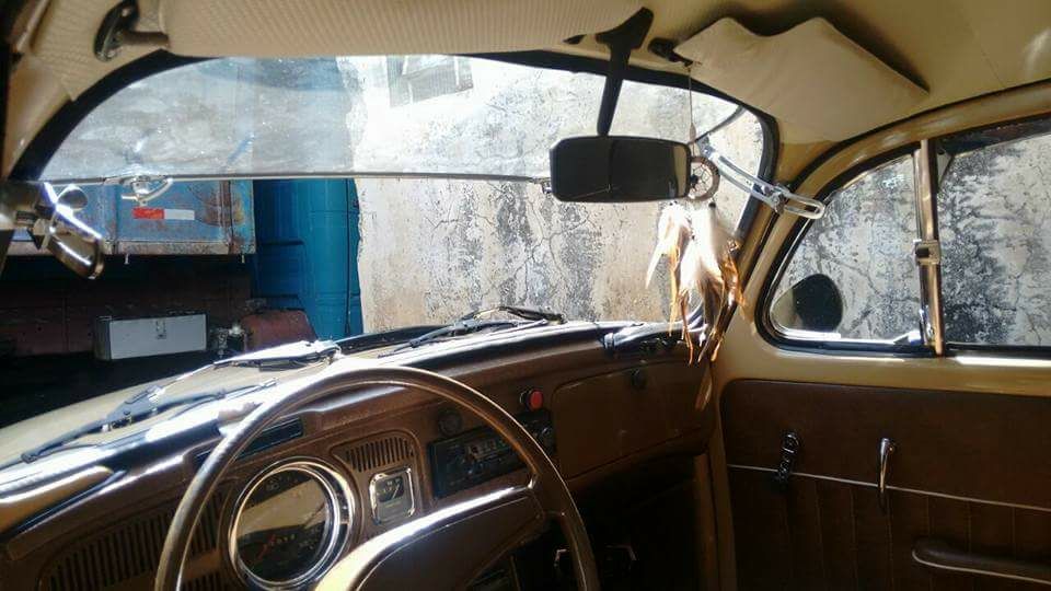 Safari weildshid Modelo Coelho safari fit VW Beetle 1956 - 1963 with GLASS  - logo VW ORIGINAL