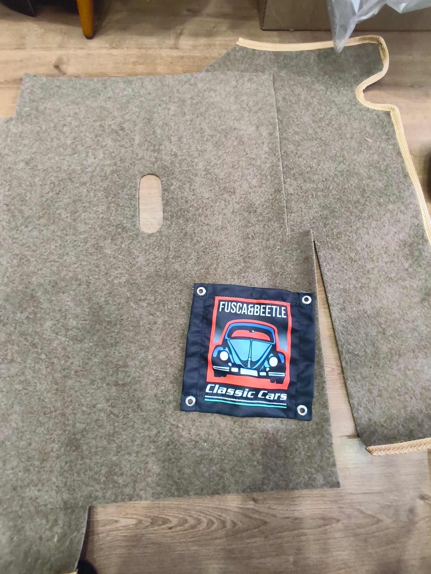 VW Carpet Kit 14pc. (With Footrest) 1955 -1996 VW Bug &  Super Beetle Sedan .