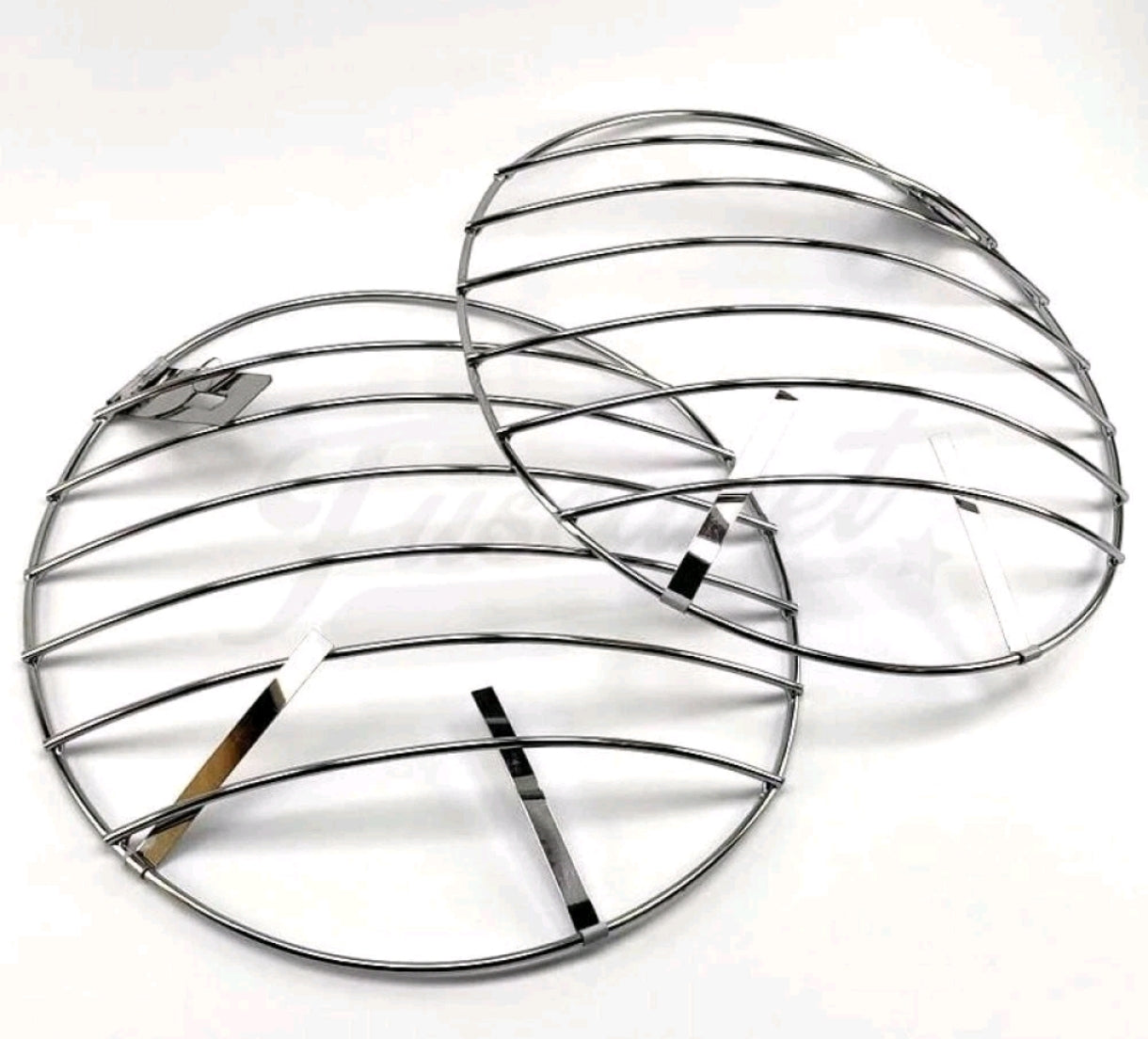 Pair of VW BUG T1 T2 headlight grilles, 2 pieces, rock protection grilles for BUS Beetle -67 - 75