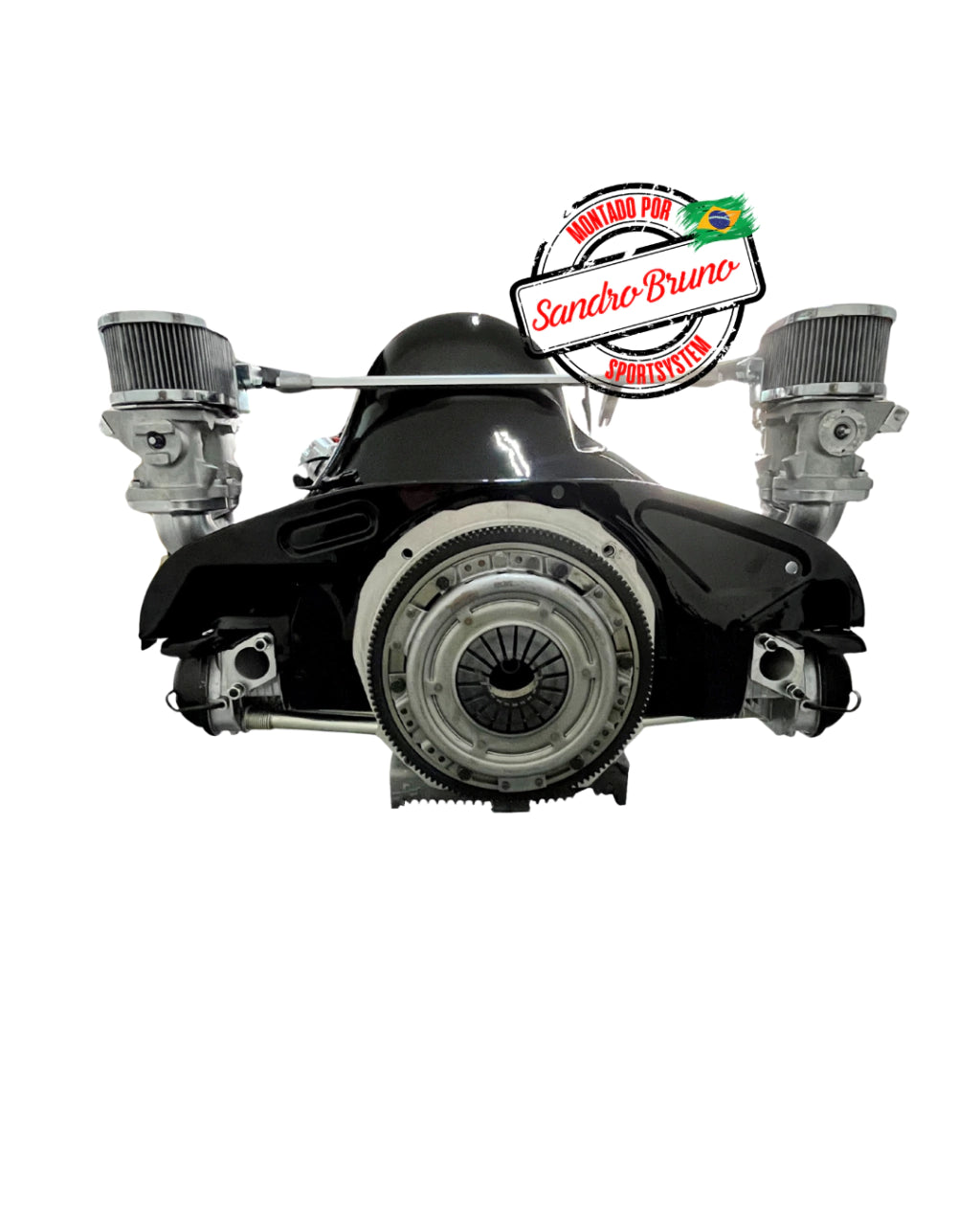 Complete 1.9cc gasoline engine, naturally aspirated, with front-mounted fan shroud