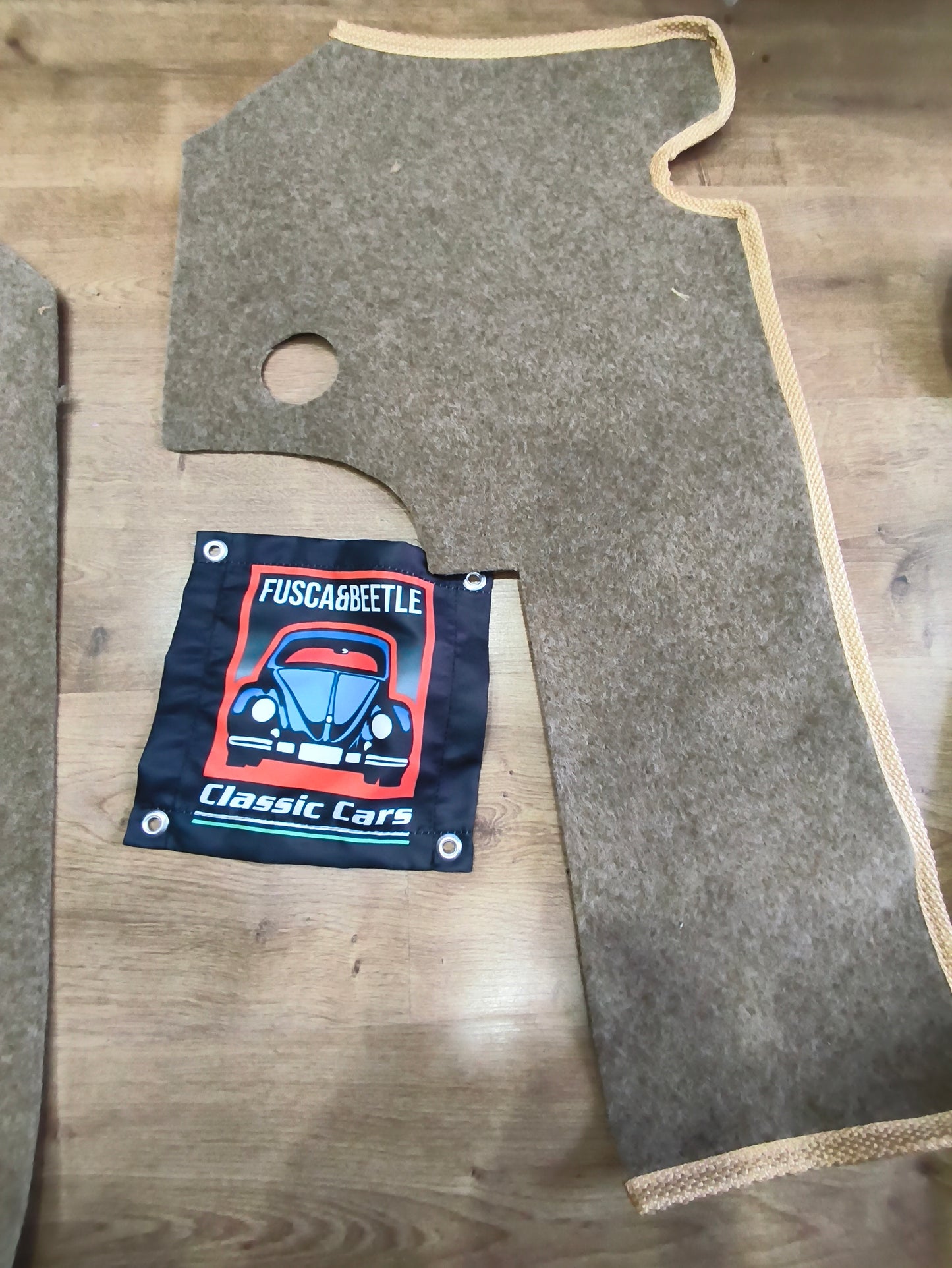 VW Carpet Kit 14pc. (With Footrest) 1955 -1996 VW Bug &  Super Beetle Sedan .