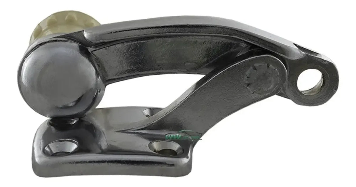 Windows latch for VW Beetle tilting windows (ivory button), ( pair ),  & Atemis brand. For Safari windows pop out