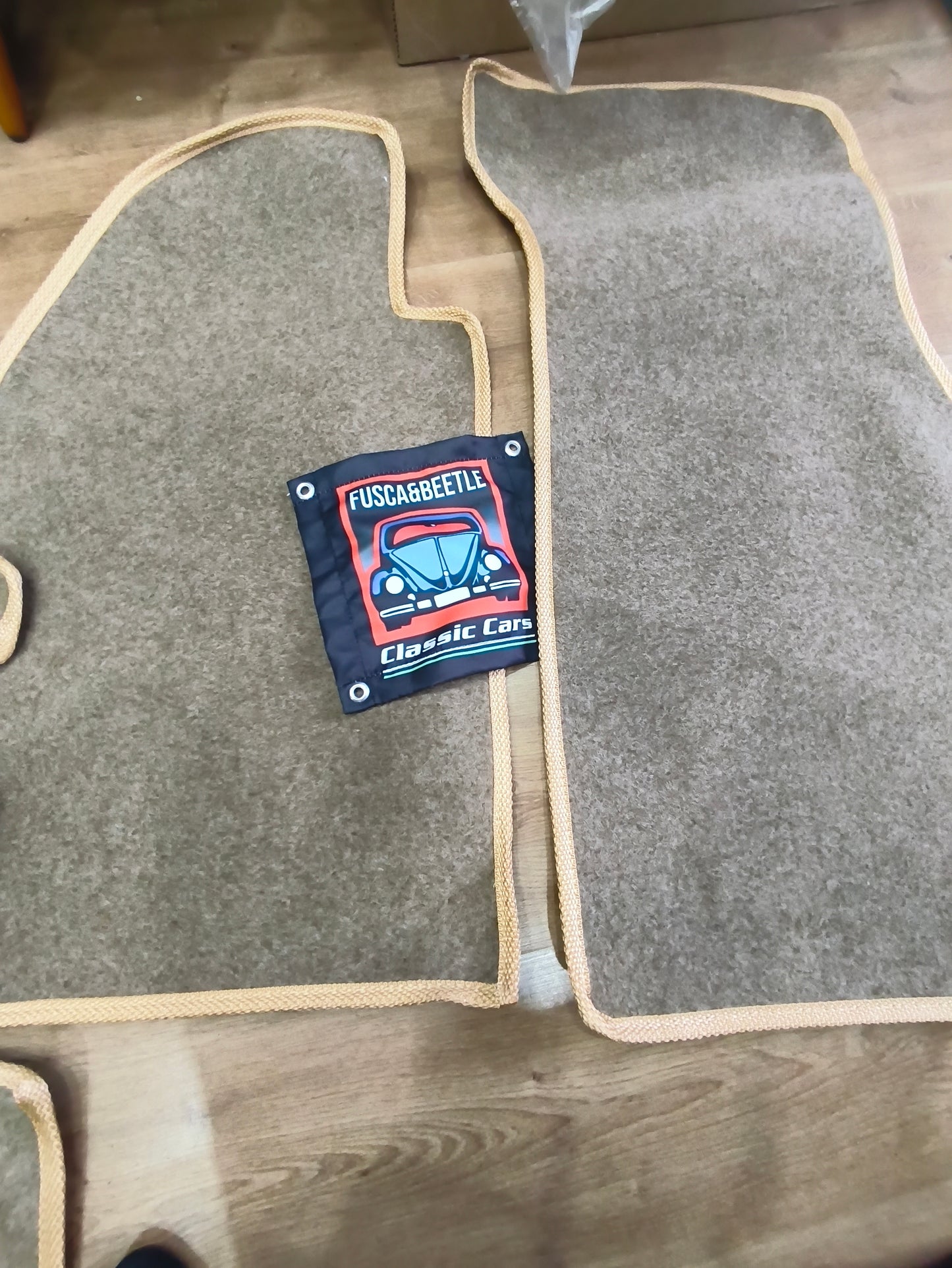 VW Carpet Kit 14pc. (With Footrest) 1955 -1996 VW Bug &  Super Beetle Sedan .