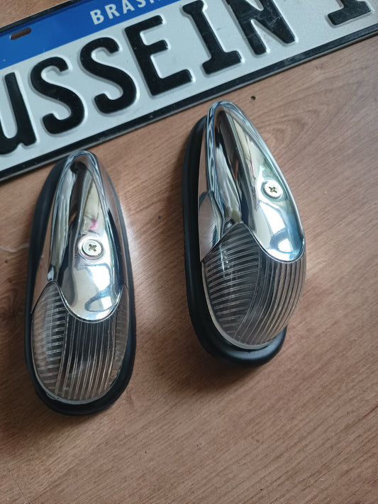 Pair of Complete Fine Turn Signals Beetle Up to 64 Yellow VW BEETLE LINE